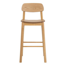 Furniture To Go Barlow Bar Stool In Matt Oak Set Of 2 - thumbnail 2