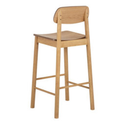 Furniture To Go Barlow Bar Stool In Matt Oak Set Of 2 - thumbnail 4