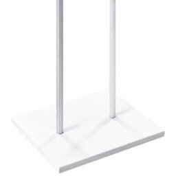 Wyld And Coco Silver Two-Pole Coat Rack 162 Cm, Freestanding With 6 Hooks For Hallway - thumbnail 6
