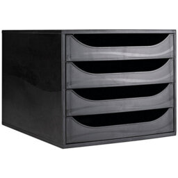 Contour Ergonomics 4 Drawer Set Black