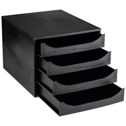 Contour Ergonomics 4 Drawer Set Black - thumbnail 4