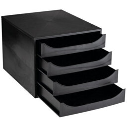 Contour Ergonomics 4 Drawer Set Black - thumbnail 3