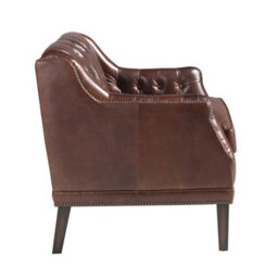 Angel Cerda Chester Armchair In Cognac Brown Leather - thumbnail 8