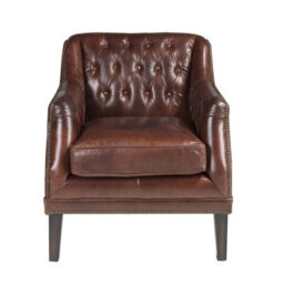 Angel Cerda Chester Armchair In Cognac Brown Leather - thumbnail 2