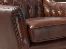 Angel Cerda Chester Armchair In Cognac Brown Leather - thumbnail 5