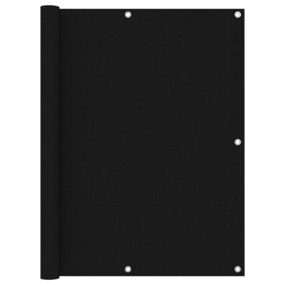 Berkfield Balcony Screen Black 120X600 Cm Oxford Fabric - image 1