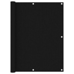 Berkfield Balcony Screen Black 120X600 Cm Oxford Fabric - thumbnail 1
