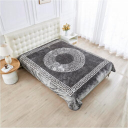 Gc Gaveno Cavailia Faux Fur Mink Apollo Greek Throw 150X200Cm Charcoal Luxury Warm Easy Care Thermal Warm & Cosy Fleece Throw - thumbnail 6