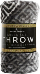 Gc Gaveno Cavailia Faux Fur Mink Apollo Greek Throw 150X200Cm Charcoal Luxury Warm Easy Care Thermal Warm & Cosy Fleece Throw - thumbnail 2