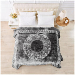 Gc Gaveno Cavailia Faux Fur Mink Apollo Greek Throw 150X200Cm Charcoal Luxury Warm Easy Care Thermal Warm & Cosy Fleece Throw - thumbnail 3