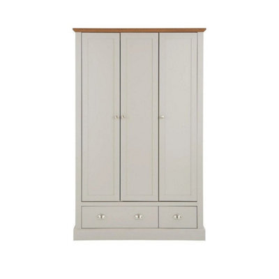 Crawford 3 Piece Bedroom Set Wardrobe 4 Drawer Chest Bedside Package Deal - image 1