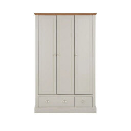 Crawford 3 Piece Bedroom Set Wardrobe 4 Drawer Chest Bedside Package Deal - thumbnail 1