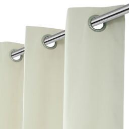 GoodHome Hiva Beige Solid Dyed Lined Eyelet Curtain (W)167Cm (L)183Cm, Pair - thumbnail 6