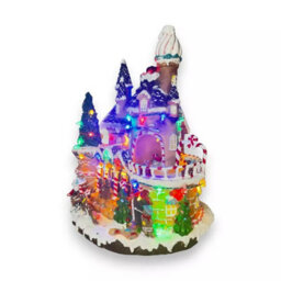 Widdop Led Gingerbread House With Rotating Characters Battery Operated 30Cm - thumbnail 7