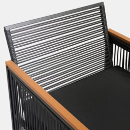 Ohs Dubai Luxe Bistro Set 2 Seater Garden Furniture Patio Table Chair - thumbnail 7