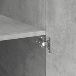 Berkfield Storage Cabinet Concrete Grey 70X42.5X225 Cm Engineered Wood - thumbnail 9