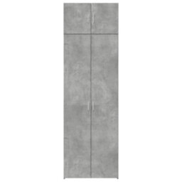Berkfield Storage Cabinet Concrete Grey 70X42.5X225 Cm Engineered Wood - thumbnail 4