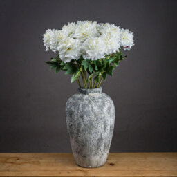 Classic Peony Artificial Plant (Single Stem) - Fabric/plastic - L13 X W13 X H69 Cm - White - thumbnail 1