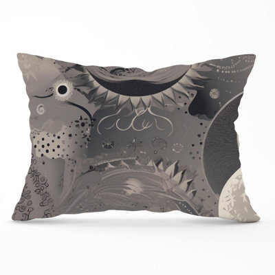 Warren Reed Designer Abstract Moon Shapes Cushions 33Cm X 48Cm