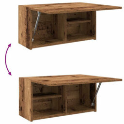 Walplus Bathroom Wall Cabinet Old Wood 60X25X30 Cm Engineered Wood - thumbnail 9