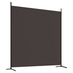 Berkfield 2-Panel Room Divider Brown 348X180 Cm Fabric - thumbnail 6