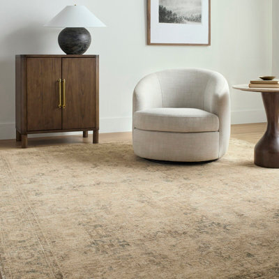 Livabliss Galey Alix Fetscher-Vintage Beige Brown Green Traditional Vintage Boho Fringe Living Dining Bedroom Rug 152 X 229 Cm Easy Care - image 1