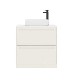 Royal Bathrooms Royal Bathroom Elmore 800mm Classic White Freestanding Bathroom Vanity Unit 2 Drawer Plain White Worktop With Lyon Basin - thumbnail 7