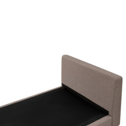 Beliani Chaise Longue Archiane Fabric Taupe - thumbnail 7
