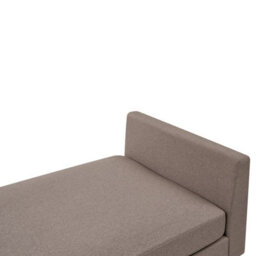 Beliani Chaise Longue Archiane Fabric Taupe - thumbnail 6