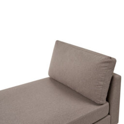 Beliani Chaise Longue Archiane Fabric Taupe - thumbnail 5