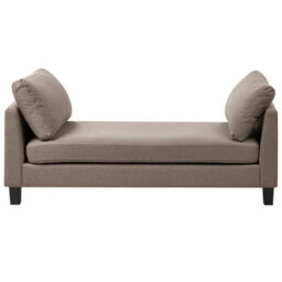Beliani Chaise Longue Archiane Fabric Taupe