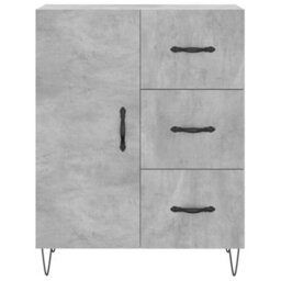 Berkfield Highboard Concrete Grey 69.5X34X180 Cm Engineered Wood - thumbnail 8