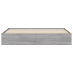 Berkfield Bed Frame With Drawers Without Mattress Grey Sonoma 200X200 Cm - thumbnail 6