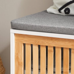 Sobuy Fsr125-Nw, Hallway Shoe Bench Shoe Cabinet Shoe Rack Shoe Storage Organizer,wood Effect,w100Xd35Xh45 - thumbnail 6