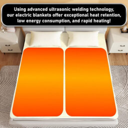 Sweet Dreams Double Size Electric Heated Blanket Mattress Soft Fleece Throw 9 Heat And 9 Timer Settings Dual Controller Washable - thumbnail 4