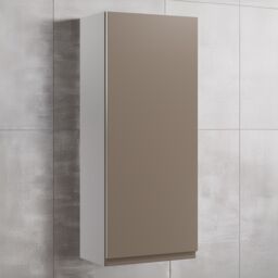 Westport Matt Stone Grey Bathroom Single Wall Cabinet (H)72Cm (W)29.5Cm - thumbnail 2