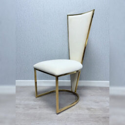 Home Luxe Interiors Set Of 2 Vienna Cream & Gold Dining Chairs - thumbnail 3