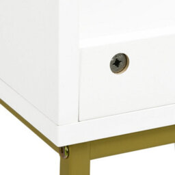Wyld Haus Fimiro Under-Sink Bathroom Cabinet With U-Cutout Double Doors And Gold Tone Legs, 60 X 30 X 65Cm - thumbnail 8