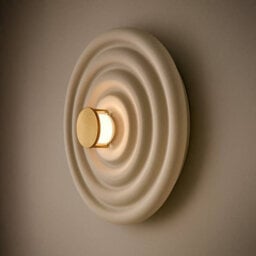 Portwest Westport Alexandra Led Ceramic Flush Wall Light White - thumbnail 1