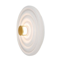 Portwest Westport Alexandra Led Ceramic Flush Wall Light White - thumbnail 3