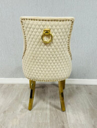 Sorrento  Dining Table + 4 Majestic Lion Knocker  Dining Chairs - thumbnail 5