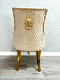 Sorrento  Dining Table + 4 Majestic Lion Knocker  Dining Chairs - thumbnail 2