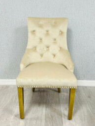 Sorrento  Dining Table + 4 Majestic Lion Knocker  Dining Chairs - thumbnail 7