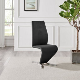 Furniturebox Uk 4 Seater Dining Set - Imperia White High Gloss Dining Table And Chairs - 4 Black Willow Chairs - thumbnail 5