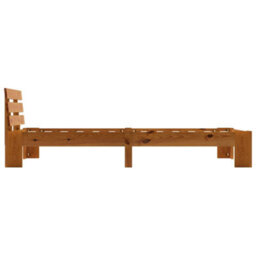 Berkfield Bed Frame Honey Brown Solid Pine Wood 100X200 Cm - thumbnail 4