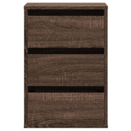 Vidaxl Corner Chest Of Drawers Brown Oak 40X41X58 Cm Engineered Wood - thumbnail 4