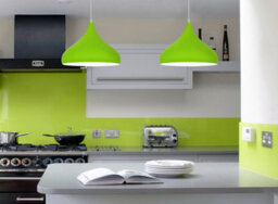 Long Life Lamps Company Modern Ceiling Pendant Light Green Metal Dome Lamp Shade M0079 - thumbnail 6