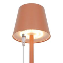 GoodHome Quelea Matt Terracotta Integrated Led Table Lamp - thumbnail 4