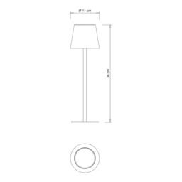 GoodHome Quelea Matt Terracotta Integrated Led Table Lamp - thumbnail 6