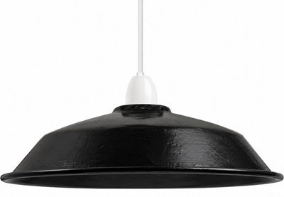 Retro 36Cm Siny Black Pendant Lampshade, Hanging Pendant Light Shade Easy Fit - image 1